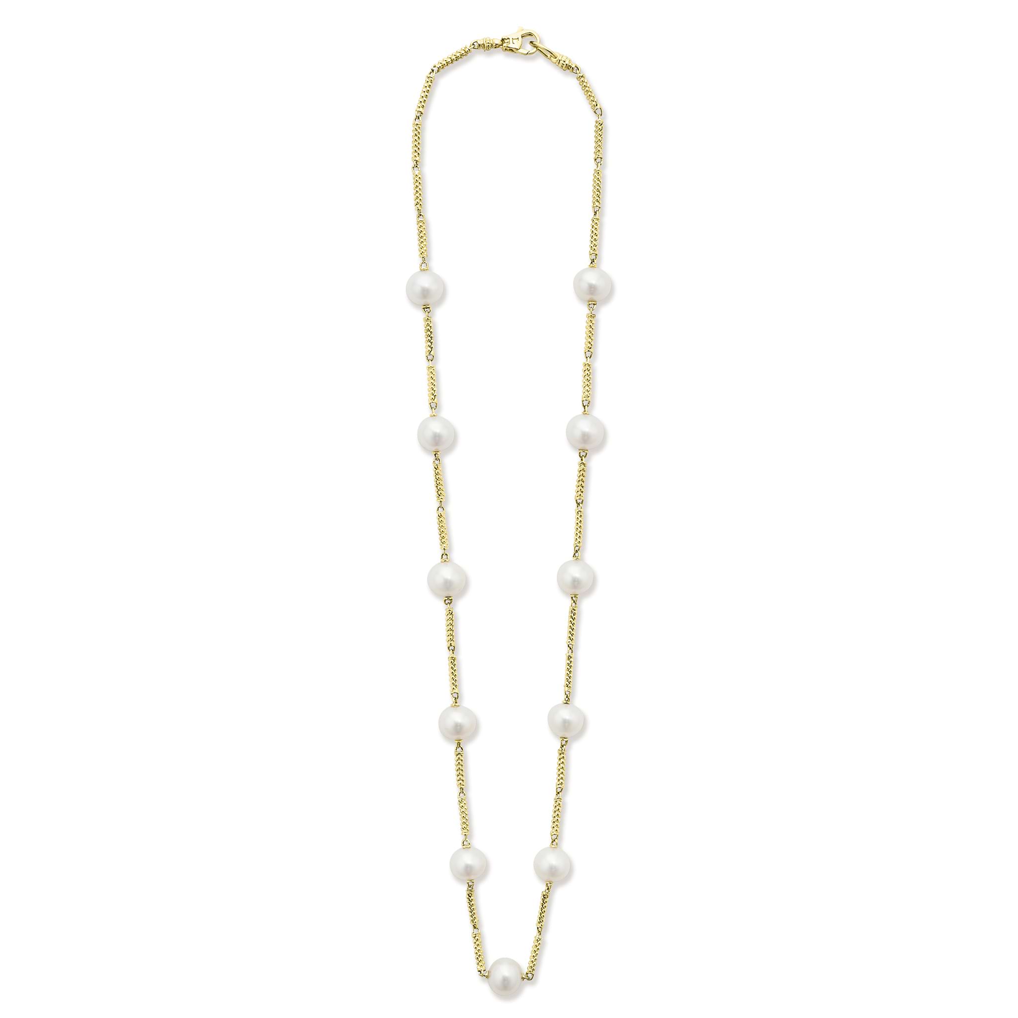 Studio 18K Gold Superfine Pearl Necklace