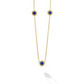 Covet Three Station Round Mother of Pearl Necklace