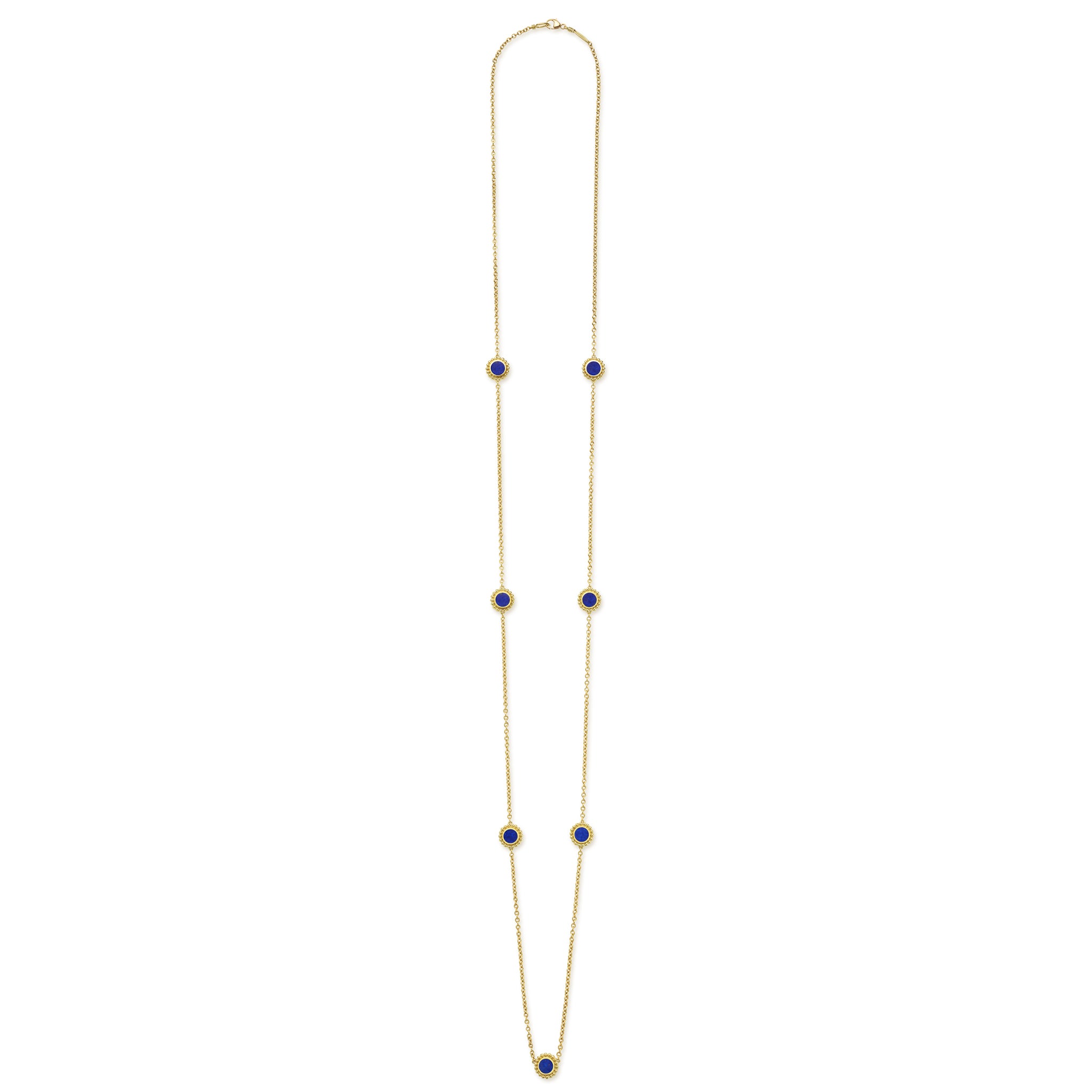 Covet Three Station Round Mother of Pearl Necklace