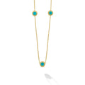 Covet 18K Gold 6-Station Turquoise Necklace