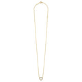 Caviar Gold 18K Gold Diamond Heart Pendant Necklace