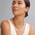 Blue Caviar Ceramic Caviar Beaded Necklace