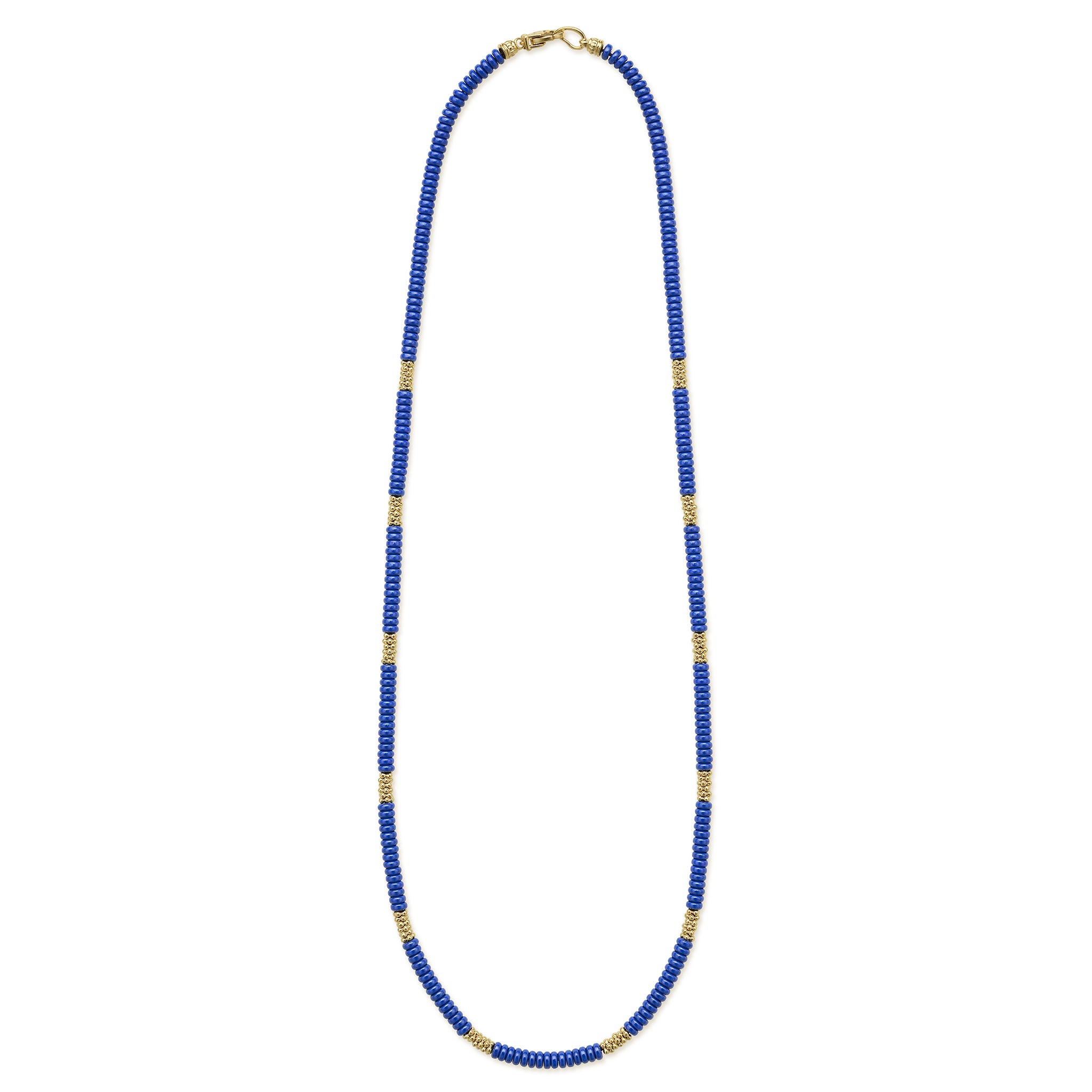 Blue Caviar Ceramic Caviar Beaded Necklace 18 inch Studio