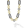 Studio 18K Gold Black Ceramic Tassel Link Necklace