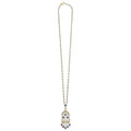 Studio 18K Gold Diamond & Blue Sapphire Chandelier Pendant Necklace
