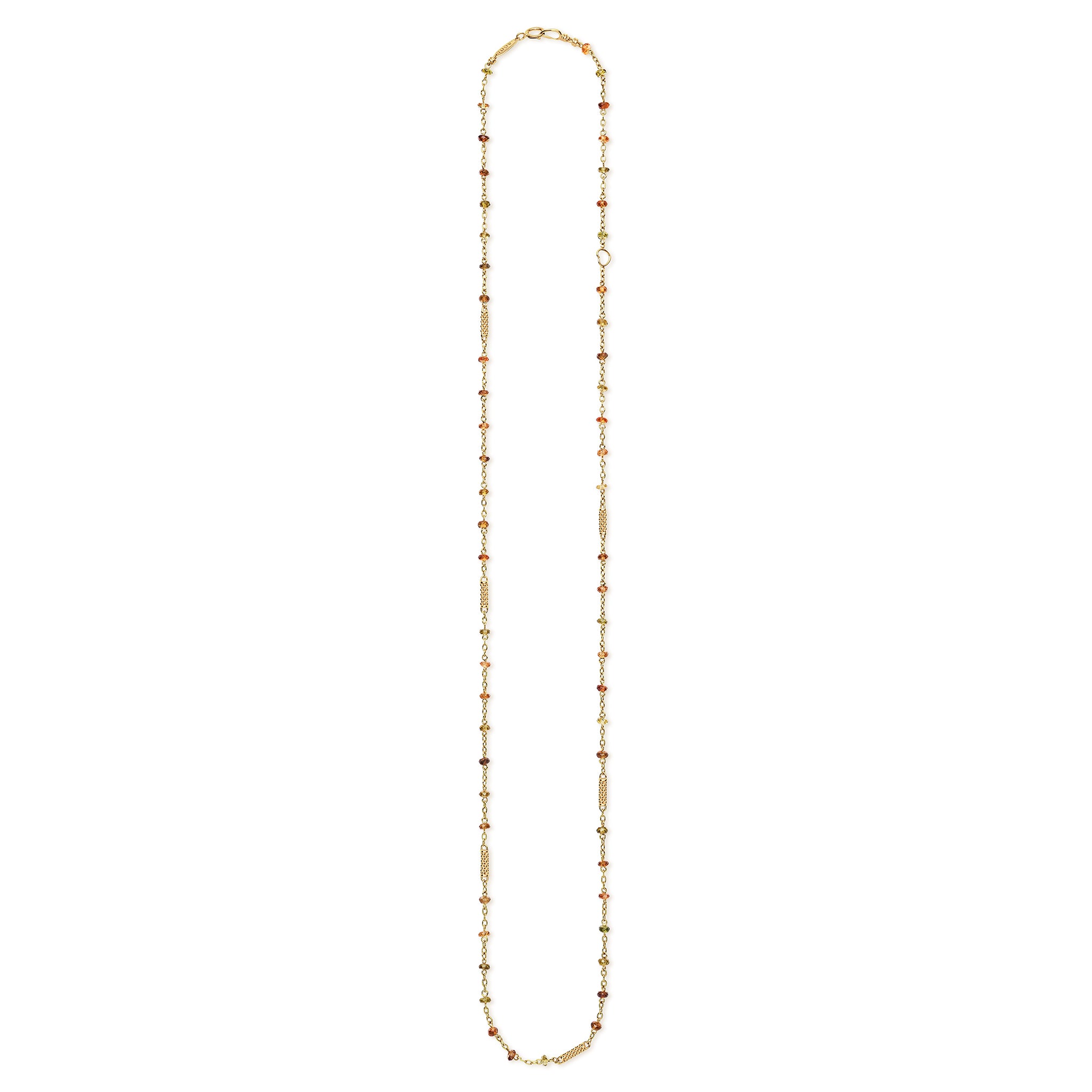 18K Caviar Gold & Tourmaline Station Necklace