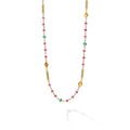 Caviar Gold 18K Gold Orange Sapphire Necklace