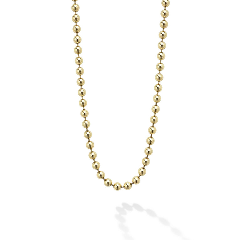 18k gold ball chain necklace sales
