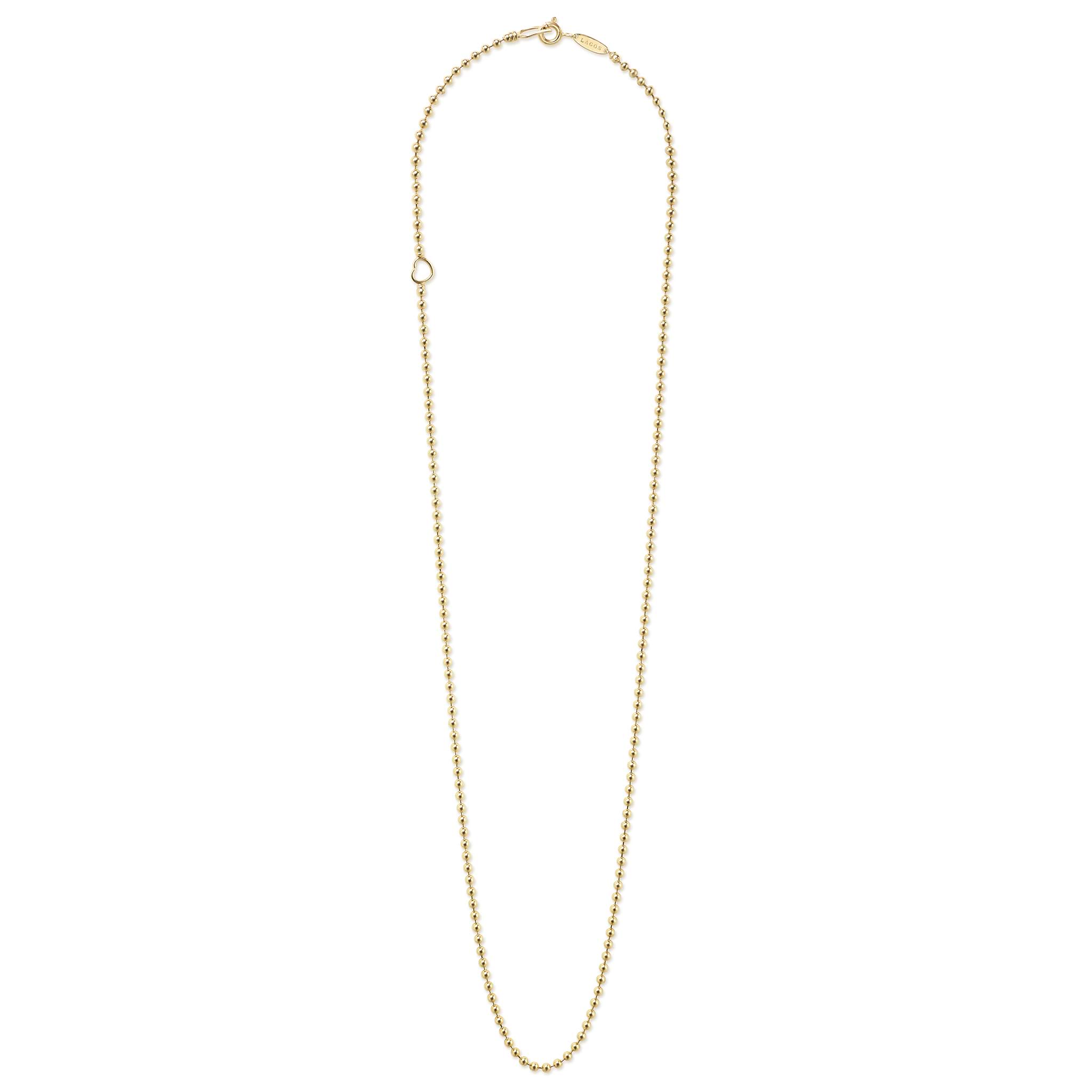 Caviar Gold 18K Gold Beaded Necklace