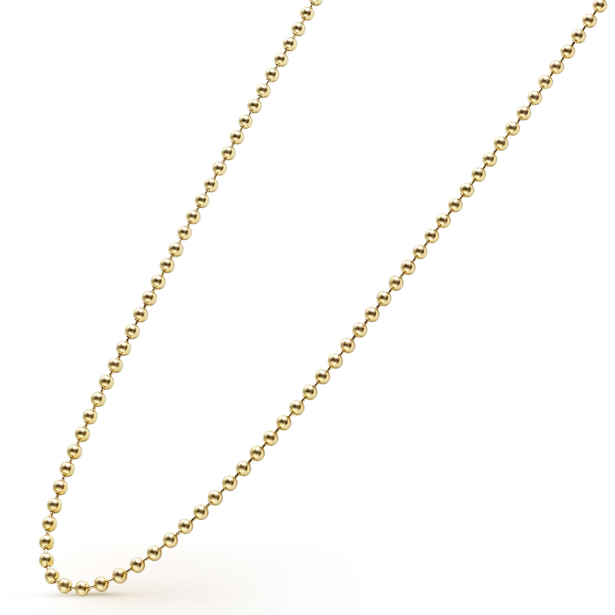Caviar Gold 18K Gold Beaded Necklace