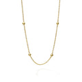 A signature layering piece. 18K gold bead stations on a gold chain.