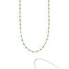 Emerald gemstones and Caviar beaded 18k gold stations for this timeless necklace.