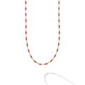Ruby gemstones and Caviar beaded 18k gold stations for this timeless necklace.
