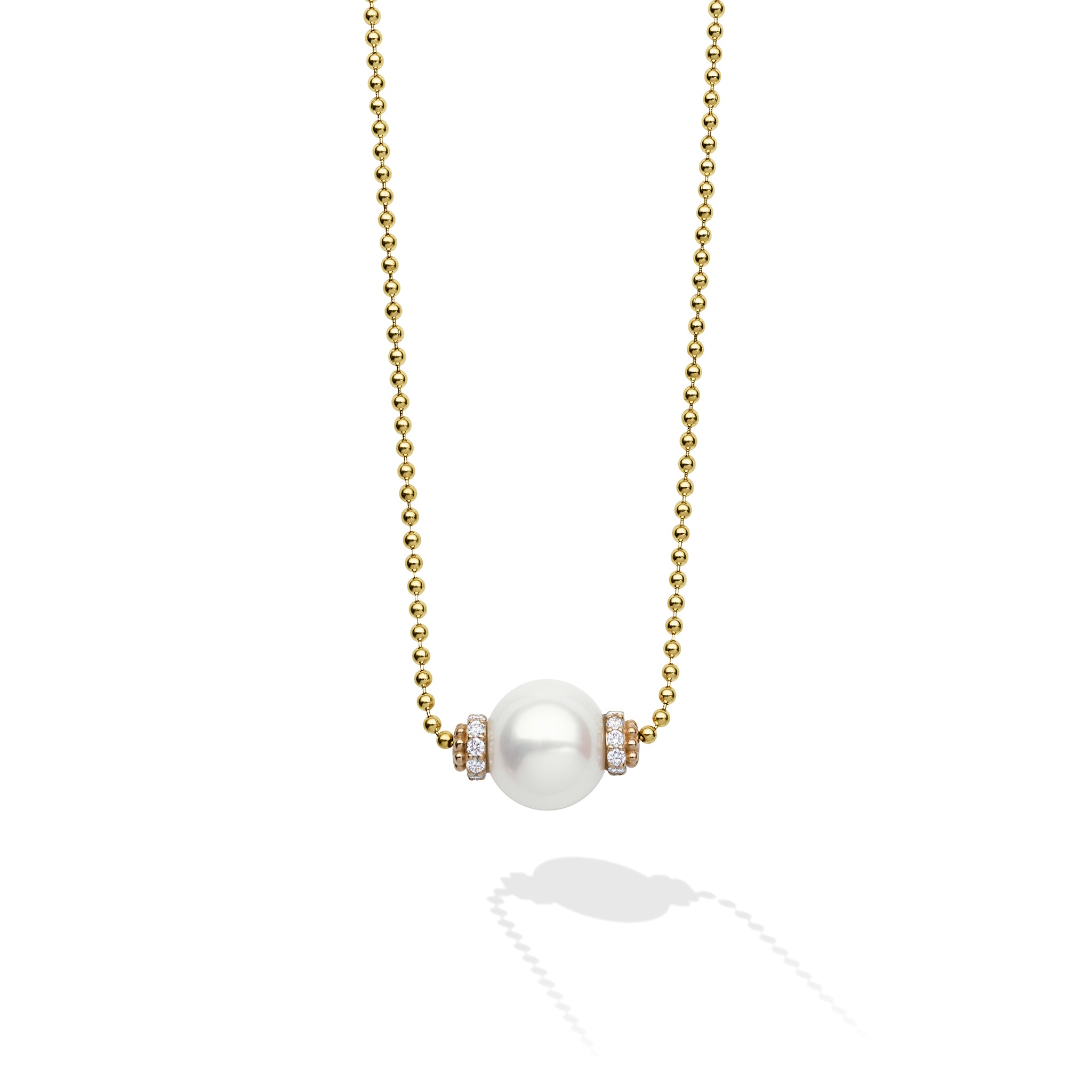 Luna 18K Gold Pearl Chain Necklace
