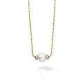 Luna 18K Gold Pearl Chain Necklace