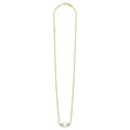 Luna 18K Gold Pearl Chain Necklace