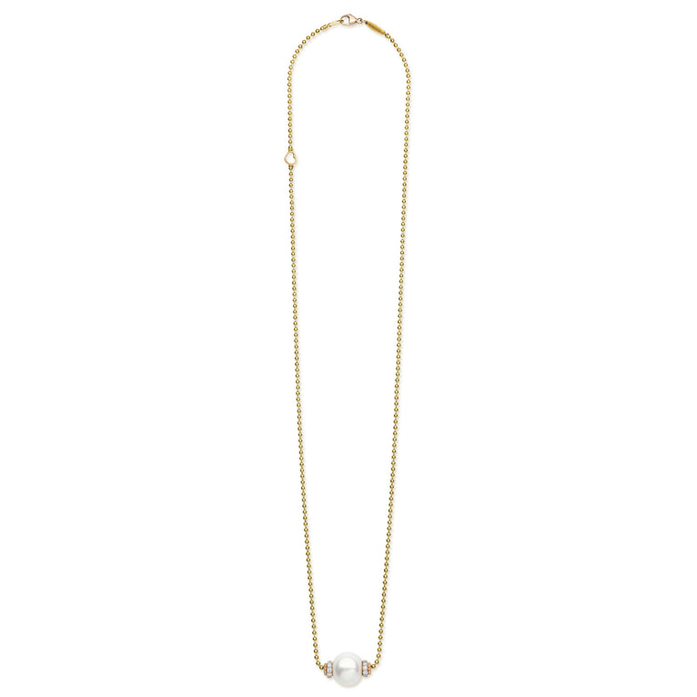 Luna 18K Gold Pearl Chain Necklace