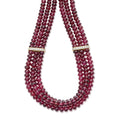 Caviar Gold 18K Rhodolite Garnet and Diamond Necklace