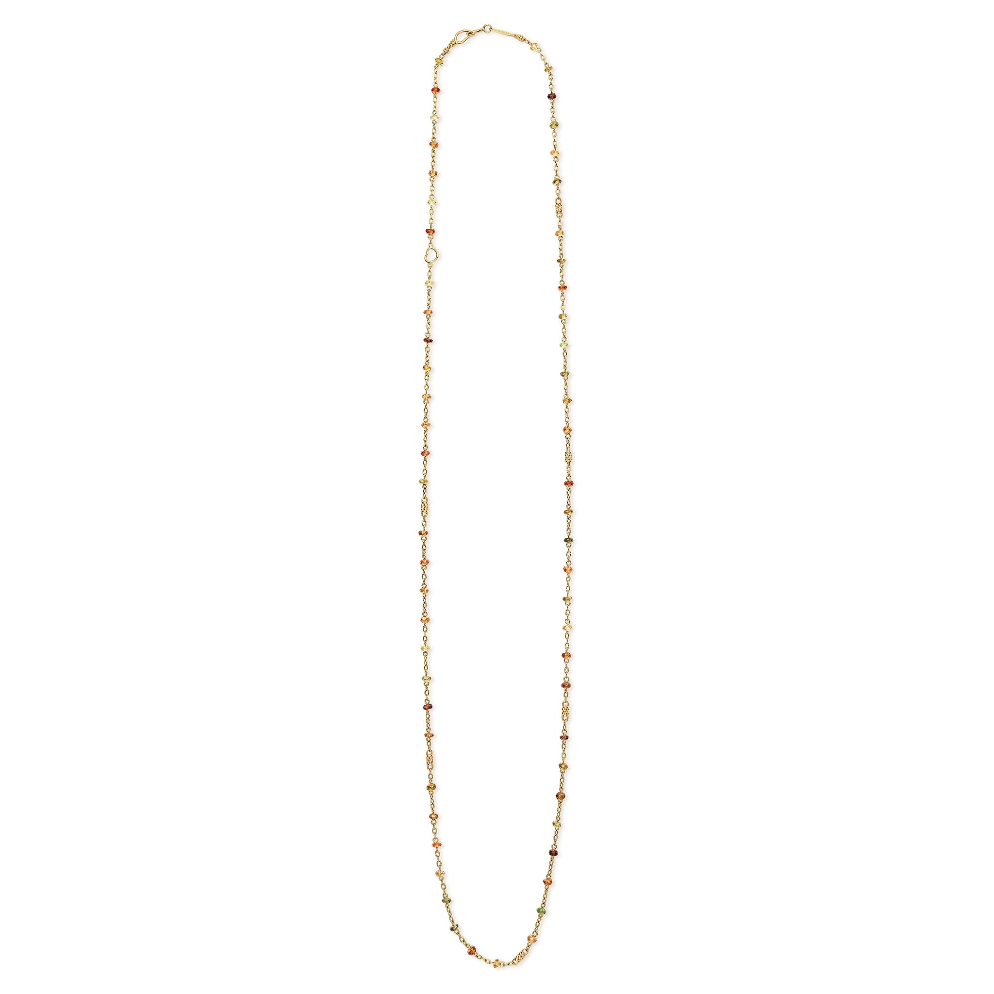18K Caviar Gold & Tourmaline Station Necklace