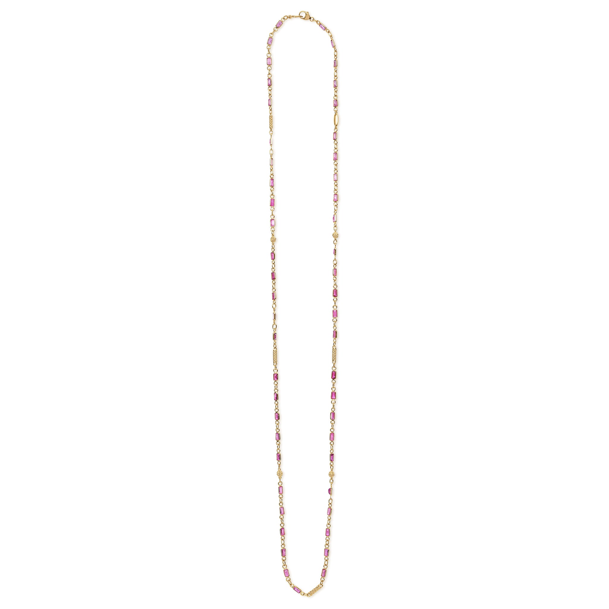 18K Caviar Gold and Ruby Icon Necklace