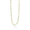 18K Garnet Tsavorite Necklace