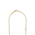 Gold beaded chain necklace with closure and LAGOS engraving