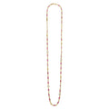 Caviar Gold 18K Gold Ruby and Diamond Station Necklace