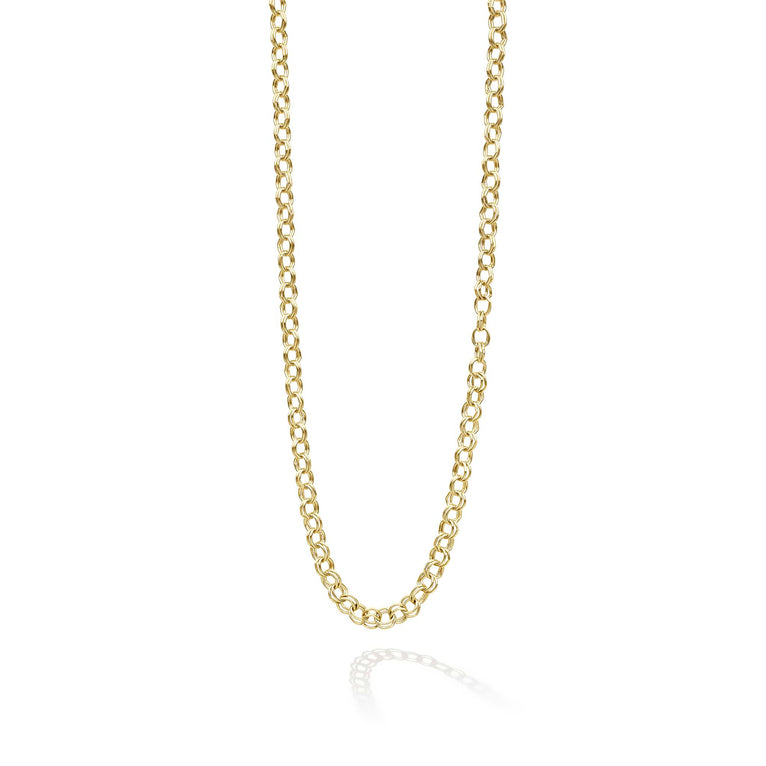 18K gold High Jinks link chain necklace by LAGOS, Anthem collection, 3.5 mm width