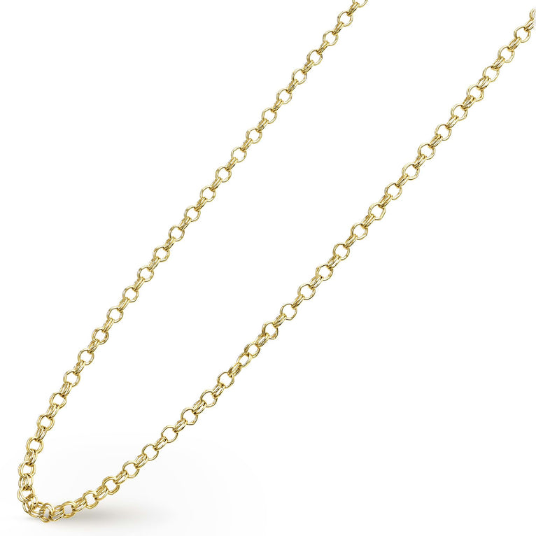 18K gold High Jinks link chain necklace by LAGOS, Anthem collection, 3.5 mm width