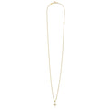 Full view of the 18K Gold Petite Diamond Star Pendant Necklace