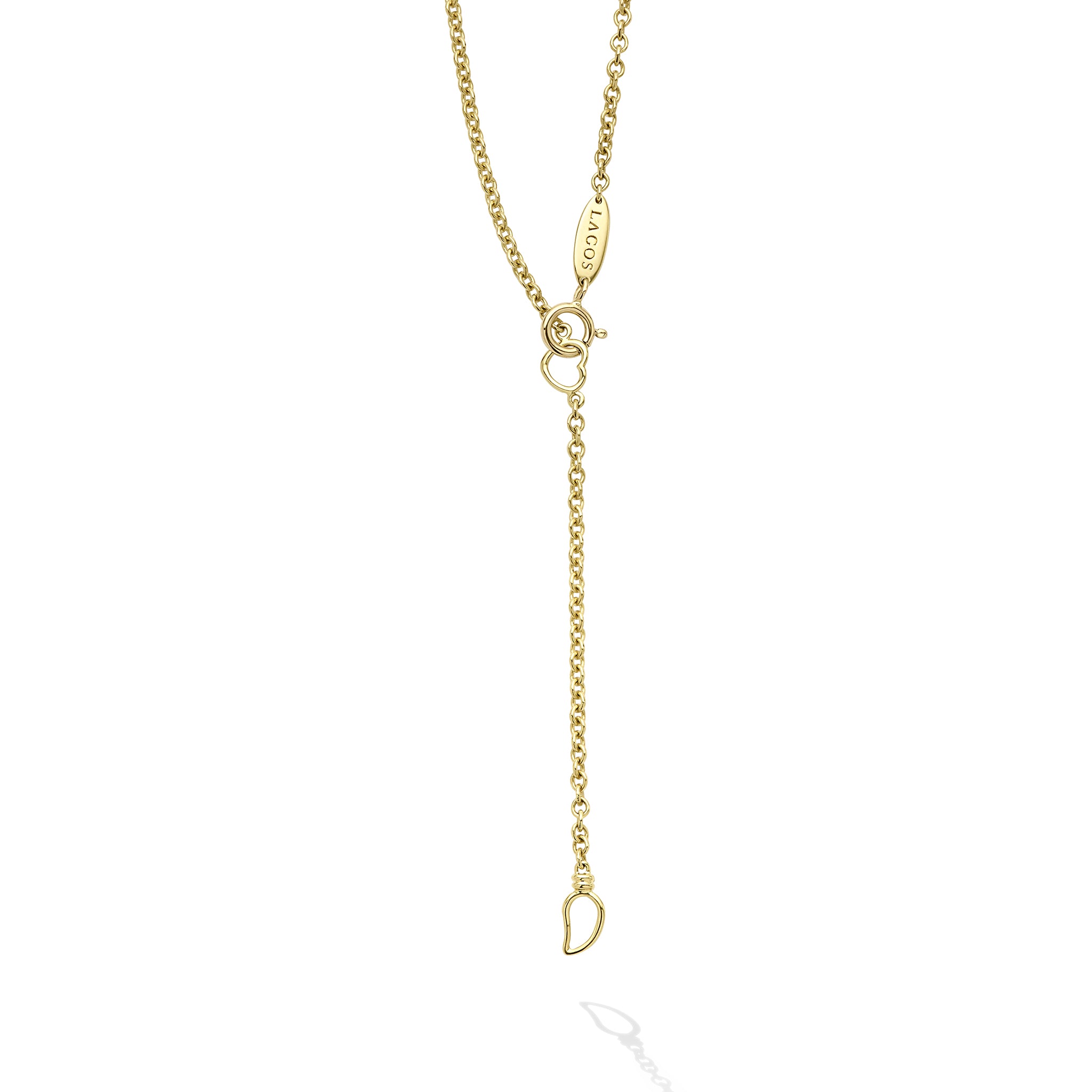 Clasp on the 18K Gold Mini Diamond Star Pendant Necklace
