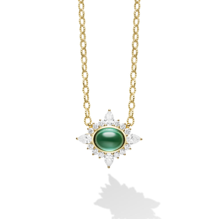 Studio 18K Diamond and Indicolite Necklace