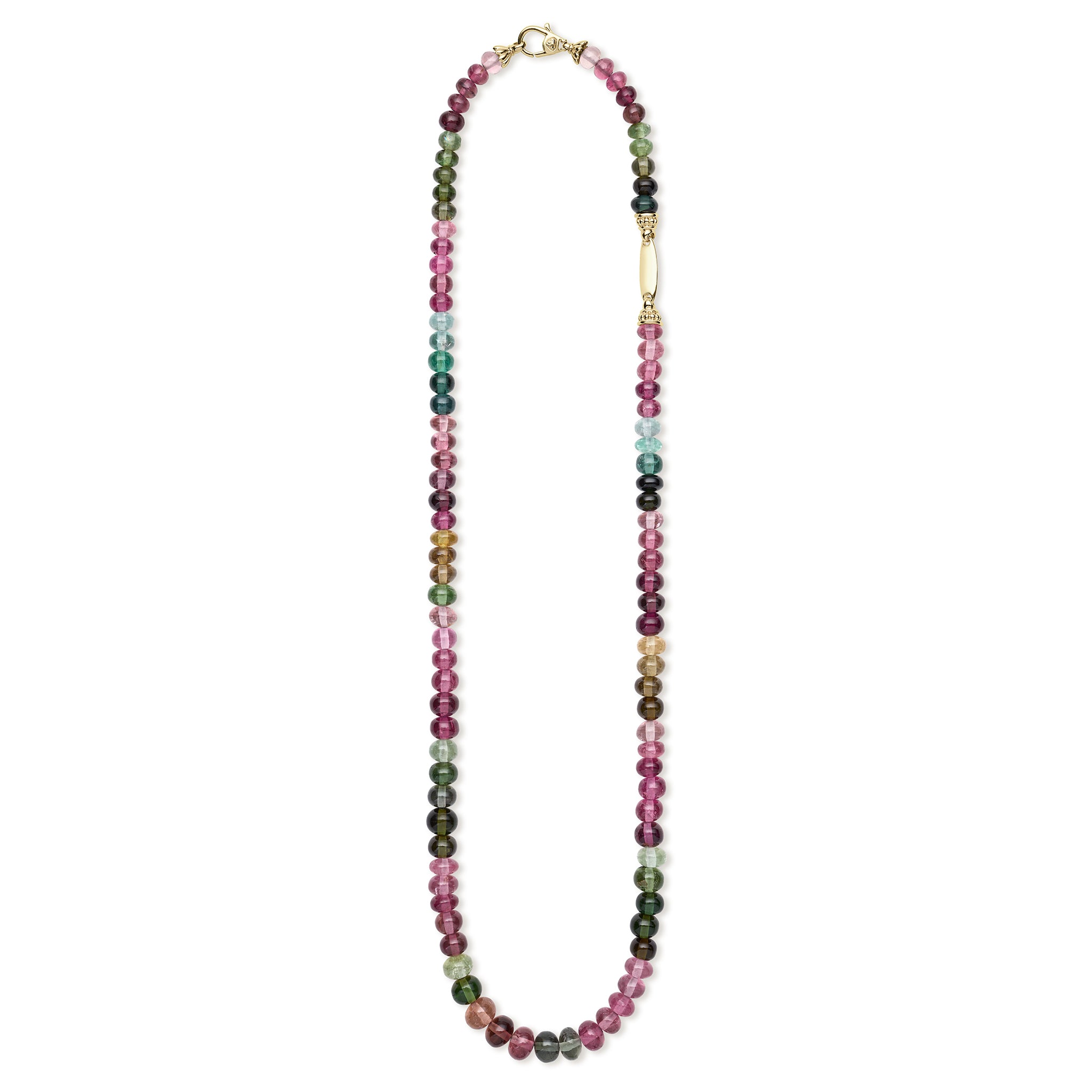 Studio 18K Multi Color Tourmaline Necklace