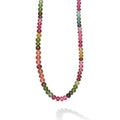 Caviar Gold 18K Mixed Tourmaline Beaded Necklace