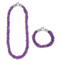 Caviar Icon Sterling Silver with Amethyst and 18K Gold Beaded Necklace