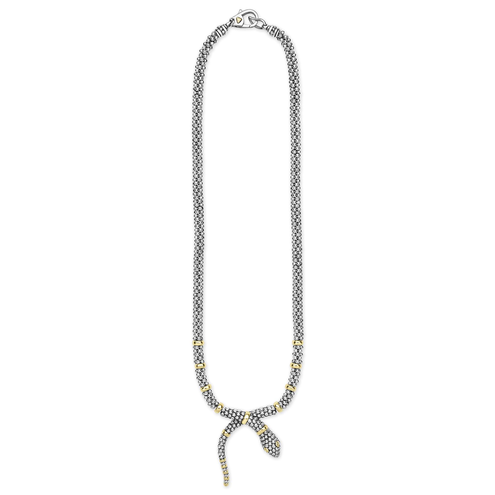 Rare Wonders Two-Tone Snake Necklace