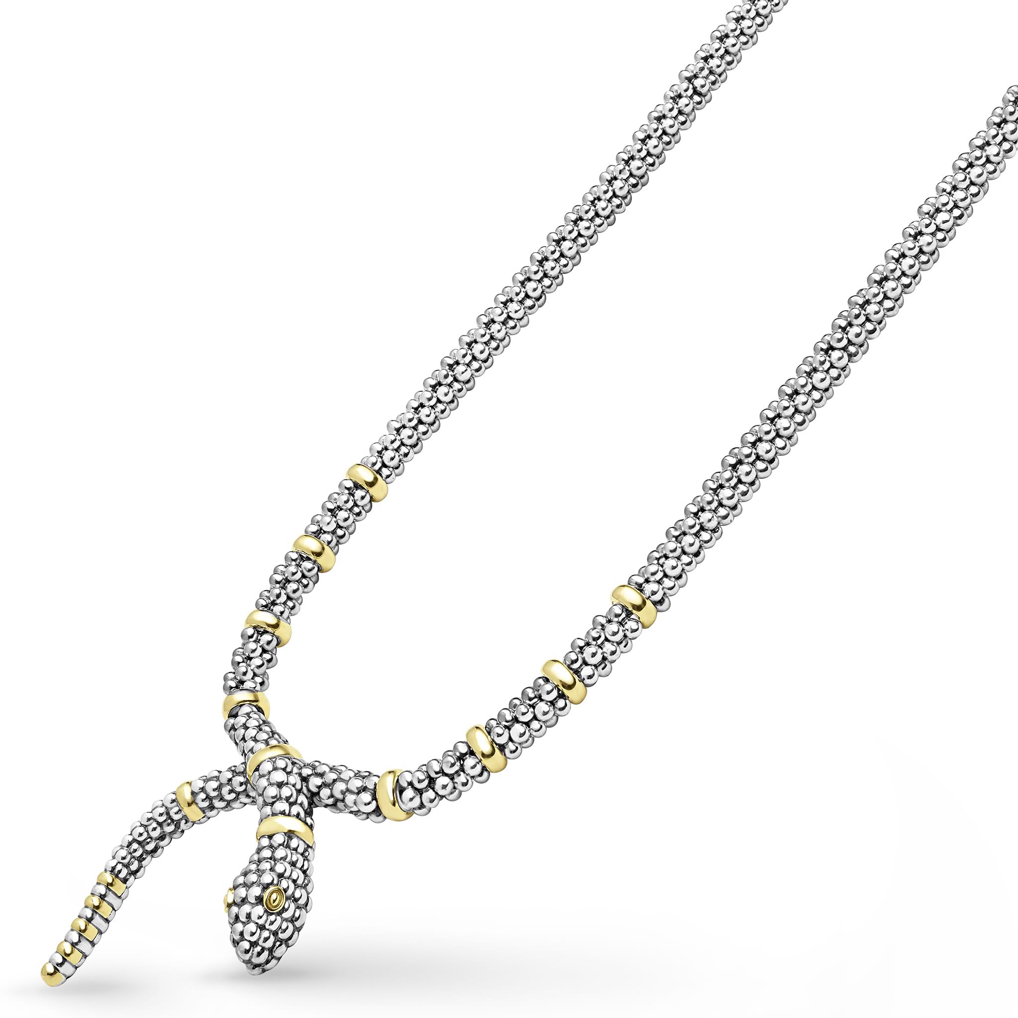 Rare Wonders Two-Tone Snake Necklace