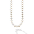 Strand of cultured freshwater pearls accented by sterling silver and 18K gold. Length available in 18, 24, and 36 inches.
