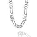 Signature Caviar Large Sterling Silver Caviar Link Necklace