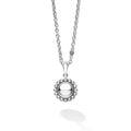 Signature Caviar Sterling Silver Circle Pendant Necklace