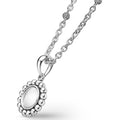 Signature Caviar Sterling Silver Circle Pendant Necklace