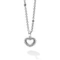 Signature Caviar Sterling Silver Heart Pendant Necklace