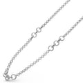 Signature Caviar Silver Ring Link Station Necklace