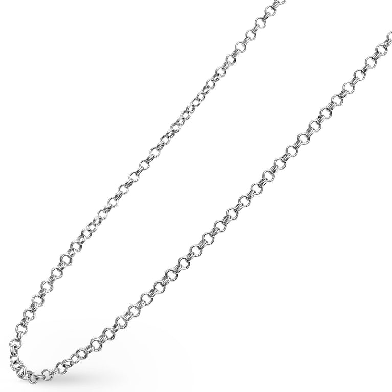 LAGOS silver High Jinks link chain necklace, 3.5 mm double cable design with signature lobster clasp