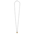 Full view of the Sterling Silver Cushion-Cut Citrine Pendant Necklace