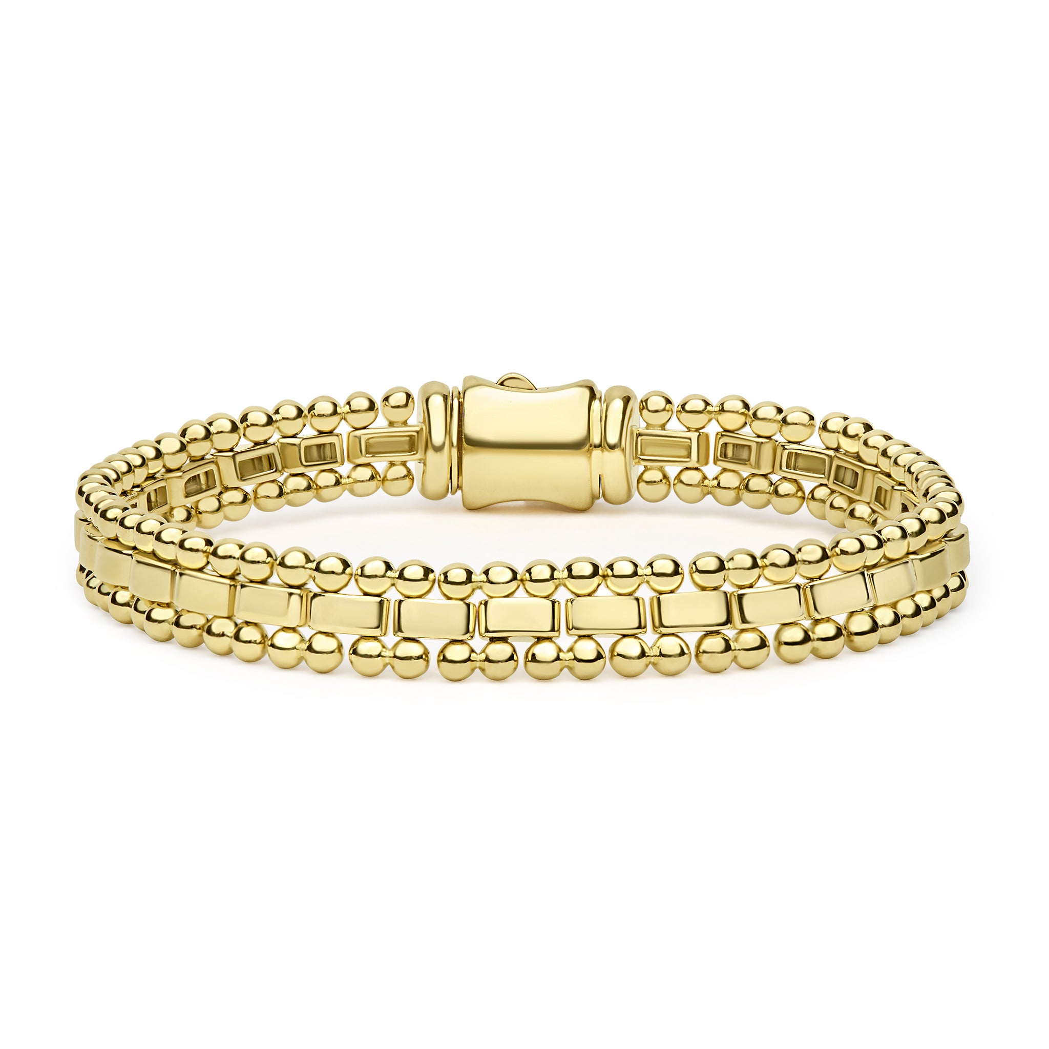 Caviar Spark 18K Gold Link Bracelet