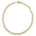 18K gold fluted links form this every day bracelet. Finished on a signature lobster clasp.