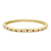18K Bezel-Set Ruby and Diamond Tennis Bracelet