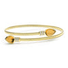 Studio 18K Citrine and Diamond Wrap Bracelet