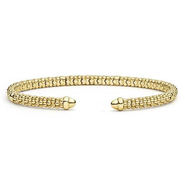 18K Gold Mini Versa Torque Bracelet 3mm | LAGOS Jewelry